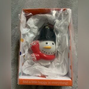 Cotton Colors Happy Everything! Top Hat Frosty Shaped Ornament. New In Package